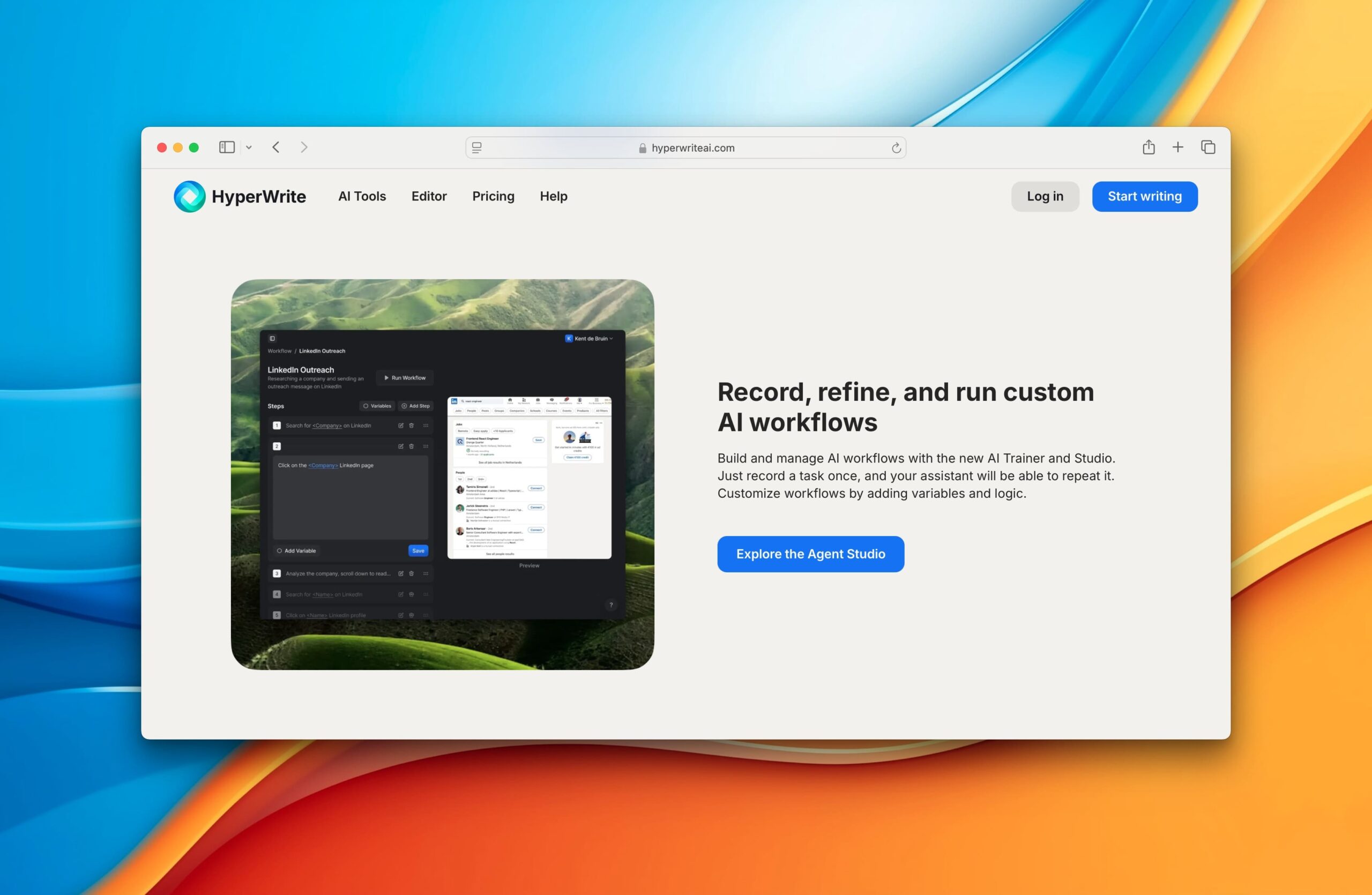 Hyperwrite Personal Assistant