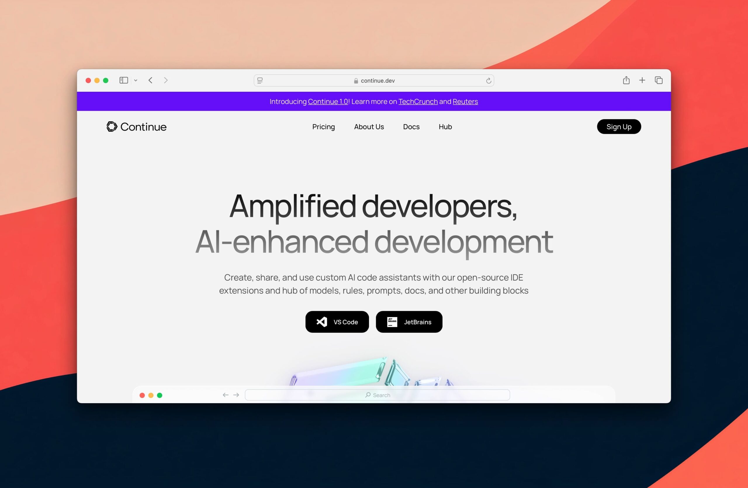 Continue screenshot