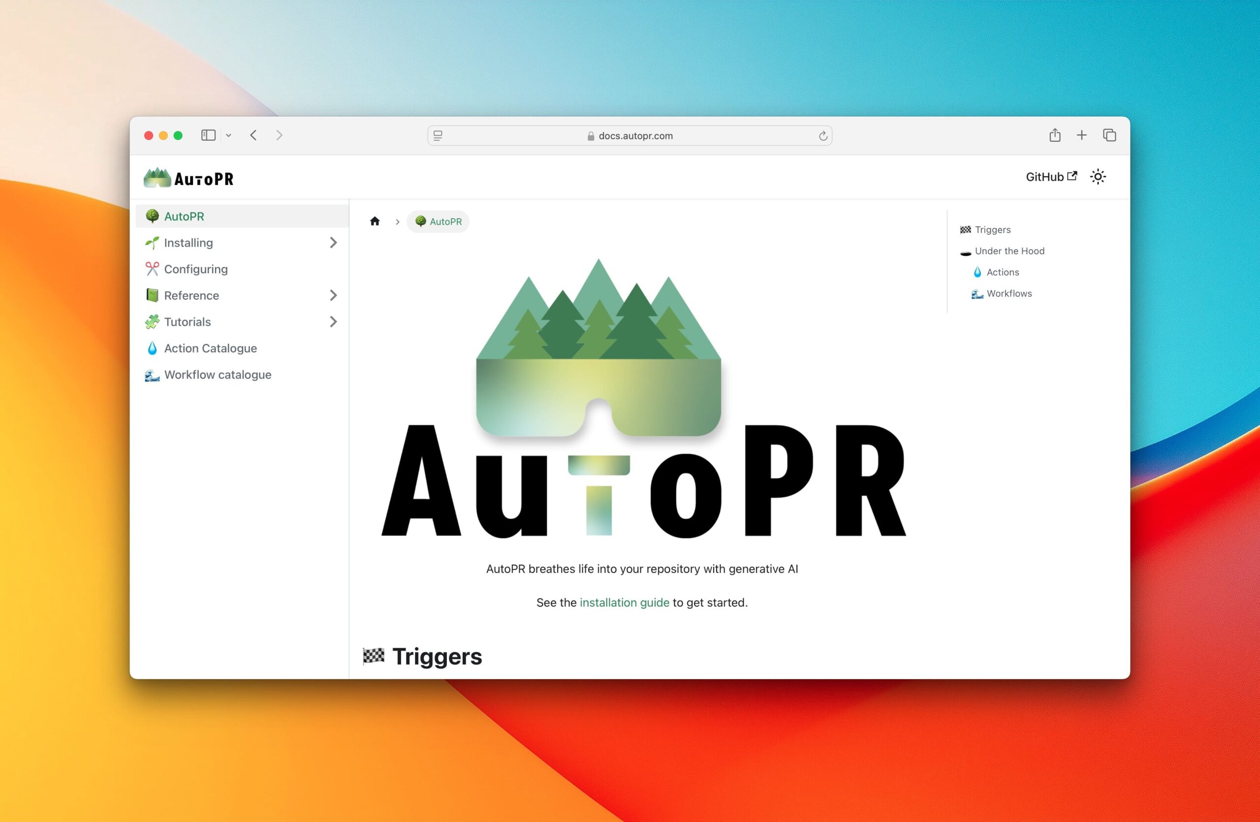 AutoPR screenshot