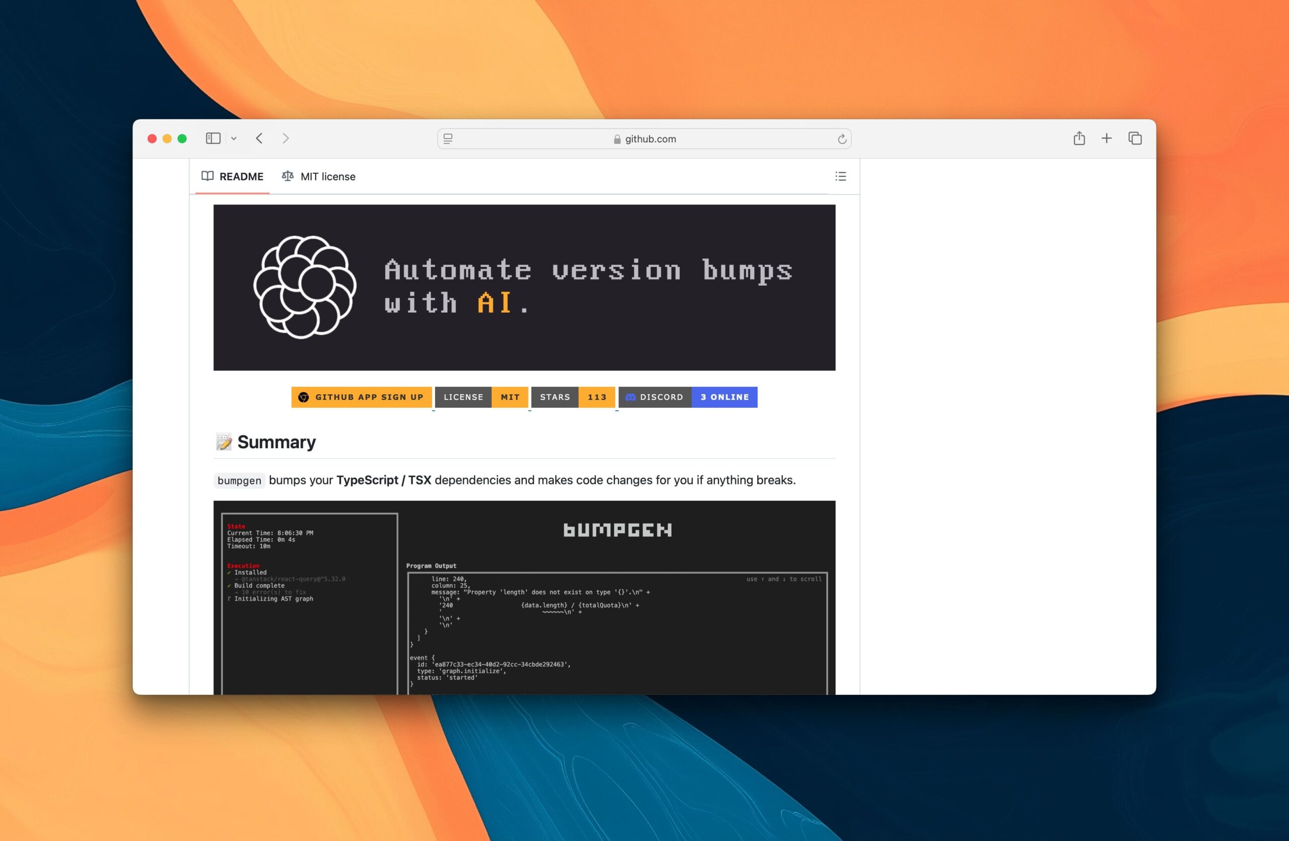 Bumpgen screenshot