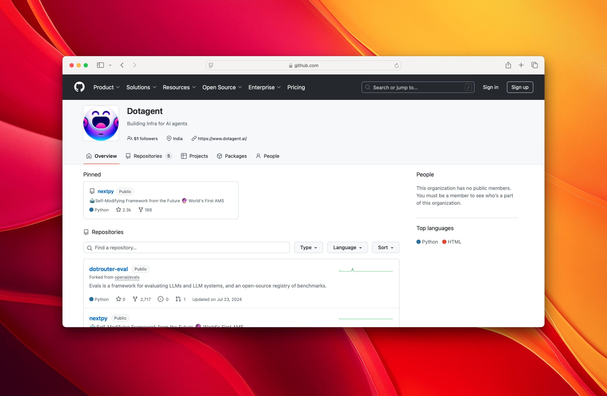Dotagent AI screenshot